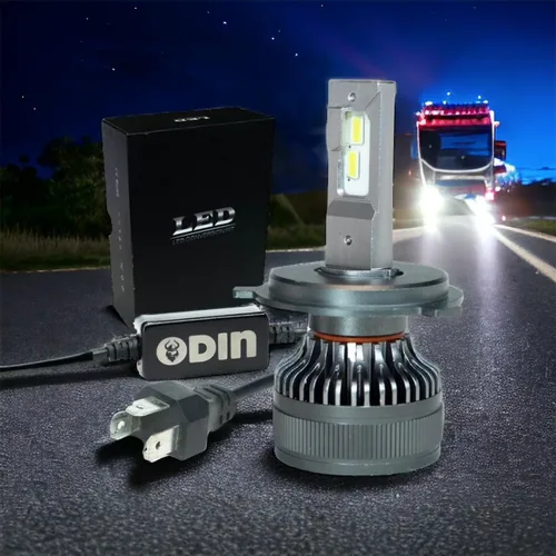 Vista 3 de Bombillas LED Odin H4 para faros delanteros. Faros LED para coche y camión. Haz alto/bajo 72w 20000lm Canbus F16 H4 9003 880 bombillas para faros