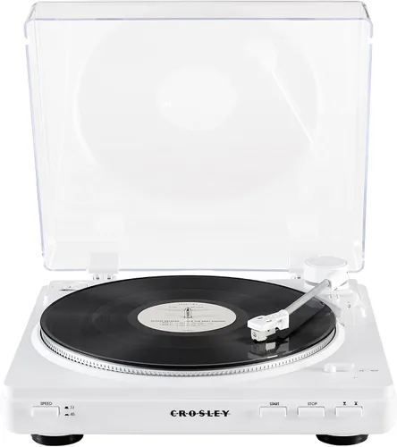 Vista 20 de Crosley KT400A-BK - Tocadiscos Bluetooth de 2 velocidades totalmente automático con altavoces estéreo S100A, color negro