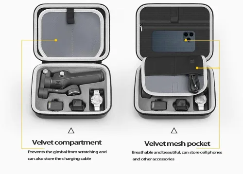 Vista 4 de Funda para Osmo Mobile 7P, bolsa de almacenamiento portátil con correa para el hombro para Dji Osmo Mobile 7/7P Gimbal Stabilizer Travel Carrying