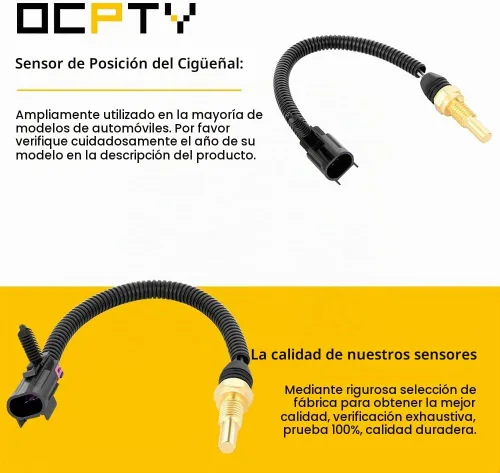 Vista 2 de OCPTY Sensor de temperatura del agua refrigerante 213-963 - Sensor de termostato para 2004-2005 para Buick Rainier, 2002-2005 para Chevy