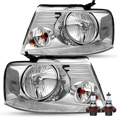 Vista 8 de SOCKIR - Conjunto de faros delanteros compatible con Ford F150 2004 a 2008