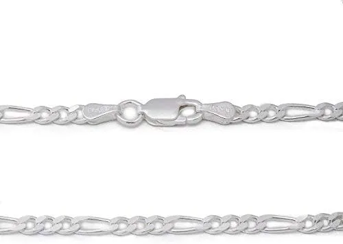 Vista 8 de Cadena de plata de ley 9253mm figarobroche con forma de pinza. 1636 pulgadas