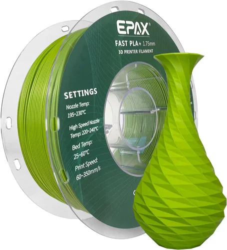Vista 12 de EPAX High Speed PLA+ Filamento para Impresora 3D, Filamento de Impresión 3D de PLA Rápido, 1.75mm, Precisión Dimensional +/- 0.03 mm, Carrete de 1KG