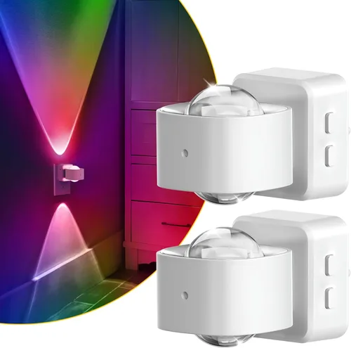 Vista 15 de L LOHAS LED Proyector de luz nocturna, luces nocturnas enchufables a la pared, 2000 K/3000 K/5000 K, luz nocturna de temperatura de color ajustable