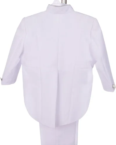 Vista 2 de Lito Angels Conjunto de 5 piezas de traje formal de jacquard para bebé niño