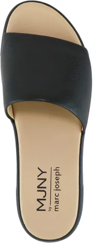 Vista 21 de Marc Joseph New York Sandalias planas de cuero genuino para mujer, puntera abierta, sin espalda, cómodas, ligeras, suela de EVA, a la moda, sin