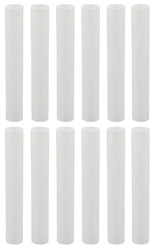 Vista 6 de Creative Hobbies® Fundas de plástico blanco de 1.75 pulgadas para candelabros de 1.75 pulgadas, base de candelabro de 1.75 pulgadas, juego de 12