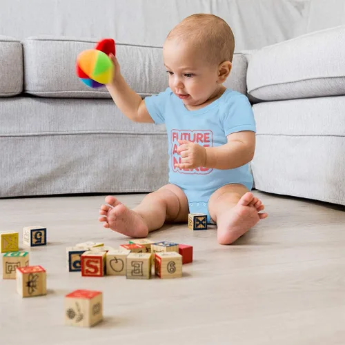 Vista 6 de Body de bebé personalizado Futuro Anime Nerd Humor divertido Algodón Niño y Niña Ropa
