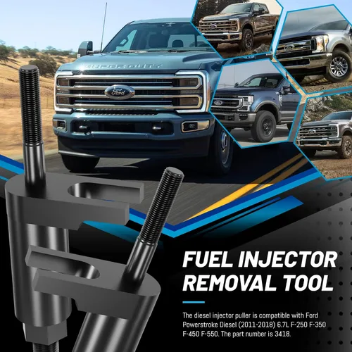 Vista 2 de Herramienta de extracción de inyector de combustible compatible con Ford Powerstroke Diesel 2011-2018 F-250 F-350 F-450 F-550 Reemplazo para 3418