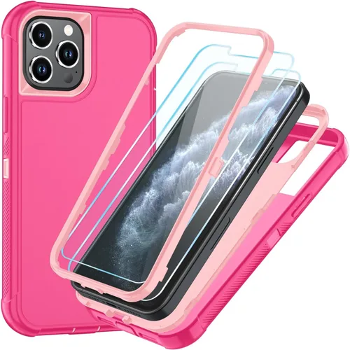 Vista 42 de SunStory Funda compatible con iPhone 11 con protector de pantalla HD, 3 capas de alta resistencia de cuerpo completo, funda protectora híbrida 3