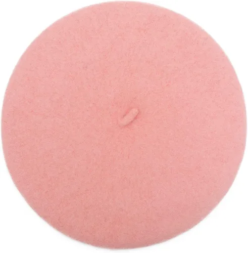 Vista 52 de ZLYC - Boina francesa de lana unicolor para mujeres y niñas