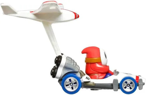 Vista 5 de Hot Wheels Mario Kart Veículo de Brinquedo Shy Guy B-Dasher