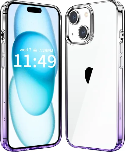 Vista 32 de JJGoo - Funda compatible con iPhone 17 Pro, funda transparente a prueba de golpes, funda protectora delgada con parte trasera de policarbonato duro