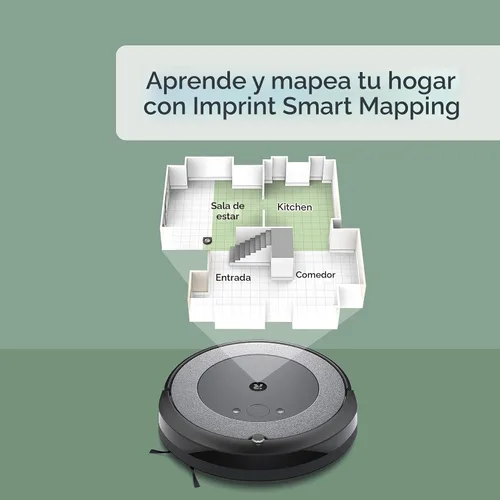 Vista 6 de iRobot Roomba Combo i5+ Robot aspirador y trapeador con vaciado automático, limpia por habitación con mapeo inteligente, se vacía hasta 60 días