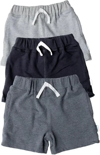 Vista 10 de Gerber Paquete de 3 pantalones cortos de punto para bebés y niños pequeños Azul