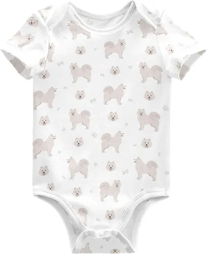 Vista 8 de vvfelixl Trajes de bebé lindos conjuntos de cachorros de manga corta de algodón ropa de bebé para niños niñas 0-24 meses