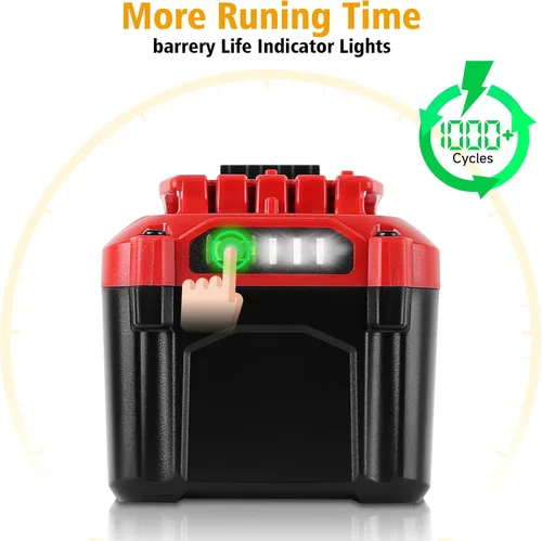 Vista 2 de [Usado] DSANKE CMCB204 6000mAh 20V batería de iones de litio de repuesto para Craftsman V20 batería de iones de litio CMCB204 CMCB204-2 CMCB202