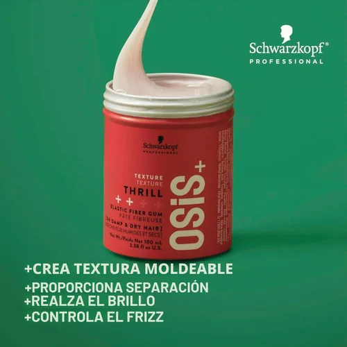 Vista 2 de OSiS+ Thrill Fibre Gum - Medium Hold Flexible Style Control with Natural Shine