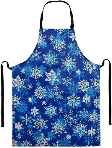 Vista 9 de Dellukee Delantal ajustable de cocina con bolsillo para mujeres y hombres, delantales impermeables