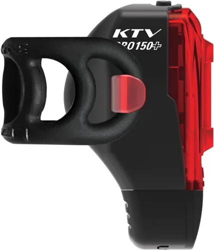 Vista 2 de LEZYNE KTV Drive Pro - Luz trasera LED recargable con USB IPX7, impermeable, visibilidad de 270 grados, con múltiples modos de sólido y flash