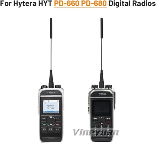 Vista 3 de Antena GPS UHF 400-520 Mhz para radios digitales Hytera HYT PD-660 PD-680 - 2
