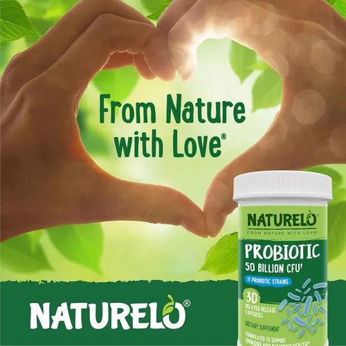 Vista 8 de NATURELO Probióticos para la salud digestiva - 50 mil millones de UFC, suplemento diario de 11 cepas - Estimula el sistema inmunológico, liberación