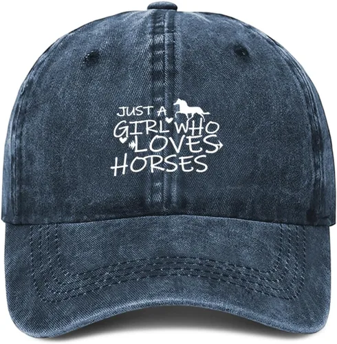 Vista 9 de Just Girl Who Loves Horse - Gorra de béisbol para mujer, ajustable, de moda, de algodón