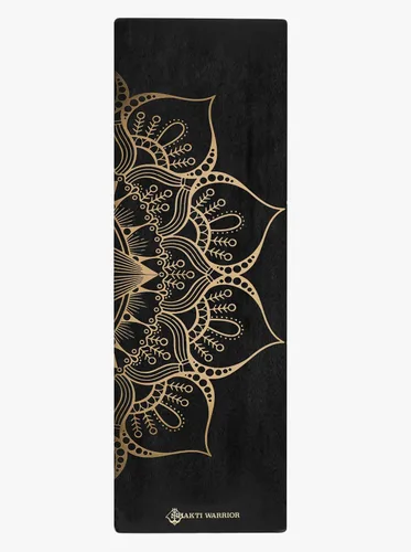 Vista 10 de Shakti Warrior Tapete de yoga TPE - Diseñado por artistas, esterillas premium ecológicas, antideslizantes, no tóxicas, ideales para yoga regular