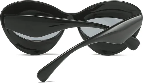 Vista 6 de EYLRIM Fashion Inflatable Cat Eye Sunglasses for Women Cute Funny Sexy Lip Designer Bubble Sun Glasses