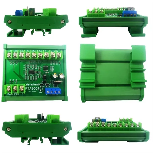 Vista 6 de PTA8C04 4-Channel PT100 RTD Temperature Sensor Module, DC 12V/24V, Modbus RTU RS485 Data Collector, -40 to 500 Degrees Celsius for Industrial