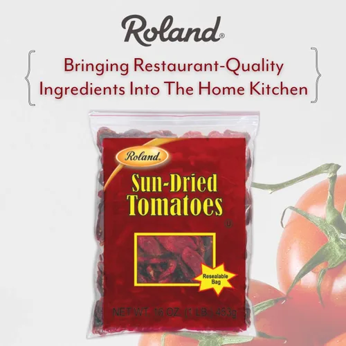 Vista 3 de Roland Foods Sun-Dried Tomato Halves, Specialty Imported Food, 16 Ounce, Pack of 1