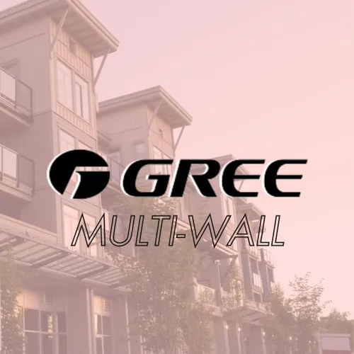 Vista 2 de Gree MULTI42CLIV500-42,000 BTU Multi21+ Penta-Zone - Bomba de calor para aire acondicionado dividido Mini Split 208-230V (9-9-9-9-9)