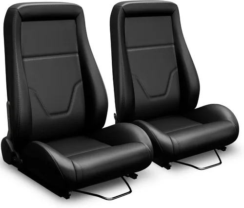 Vista 11 de Asientos universales de carreras, asientos de cubo con deslizadores dobles, asientos deportivos para automóvil, simulador de conducción, asientos