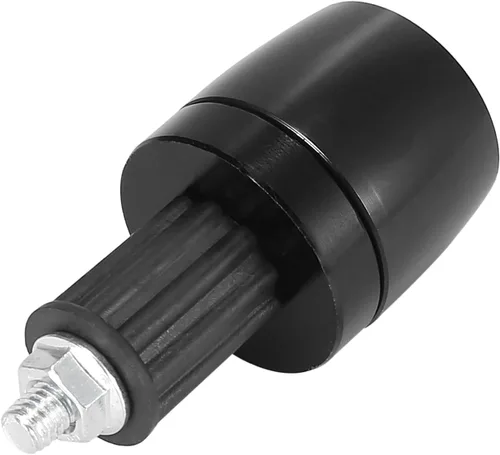 Vista 6 de Motoforti 2 unids Universal 0.709 in Manillar End Tapas Plug Bar End CNC Aleación de aluminio para motocicleta Negro