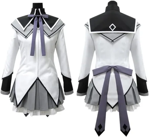 Vista 5 de Anime Homura Cosplay Costume Uniform Dress Halloween Outfit