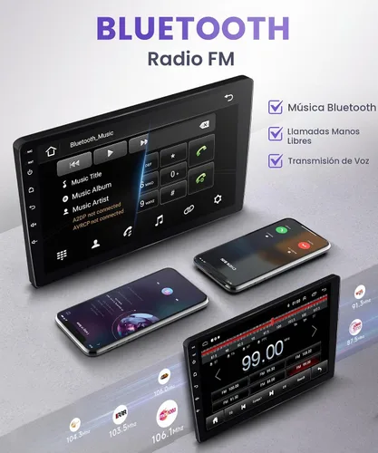 Vista 6 de Estéreo de coche para Honda Civic 2001 2002 2003 2004 2005 con Carplay Inalámbrico Android Auto MirrorLink 9 pulgadas 1280*720 P HD pantalla
