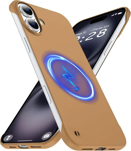 Vista 18 de GRECAZO Funda magnética delgada para iPhone 15 Plus de 6.7 pulgadas (2023), ultrafina, ligera, duradera, sin marco, mate, rígida, MagSafe con anillo