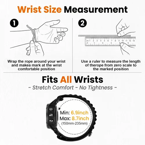 Vista 4 de for Garmin Instinct 3 45mm Watch Band, Soft Nylon Watch Band for Instinct 2 Solar/Instinct Watch Bands, Replacement Strap for Instinct