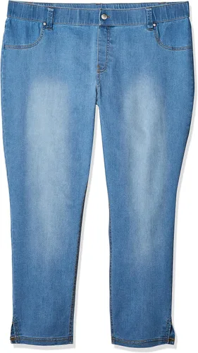 Vista 16 de HUE Leggings capris esenciales de mezclilla para mujer, varios