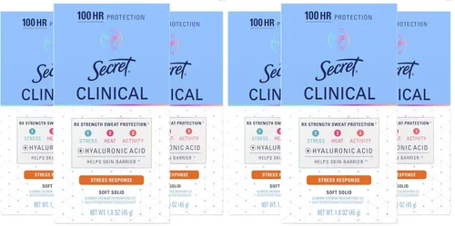 Vista 11 de Secret Clinical Strength desodorante antitranspirante para mujeres, respuesta al estrés, 3X protección contra el estrés, 72 horas de protección