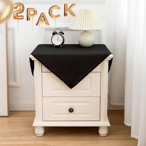 Vista 42 de Sancua Mantel cuadrado resistente a manchas y arrugas, lavable, de poliéster, decorativo de tela para mesa de comedor, fiestas de bufé y campamento