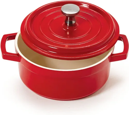 Vista 19 de G.E.T. CA-101-BK/BK/CC Heiss® - Mini bandeja para hornear/cazuela de aluminio fundido de bajo consumo, 10 onzas, color negro
