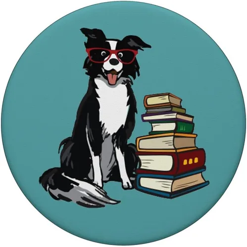 Vista 3 de Border Collie PopSockets Grip and Stand for Phones and Tablets