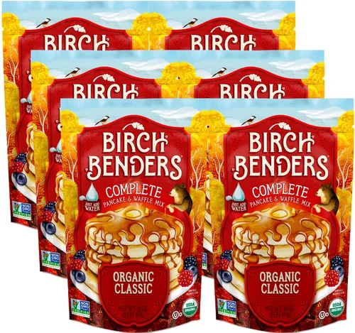 Vista 13 de Birch Benders Mezcla para panqueques y waffles con suero de leche, bolsa de 16 onzas