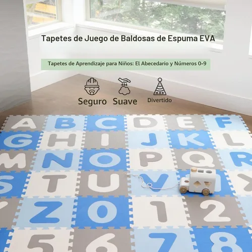Vista 2 de Tadpoles - Juego de alfombrillas ABC de 36 piezas de espuma blanda de EVA, NULL