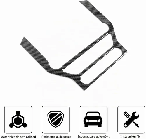 Vista 3 de Linakip Moldura de Panel de Consola Central Compatible con Ford Mustang GT 2015 2016 2017 2018 2019 2020 2021 2022 2023, Moldura de Panel de Aire