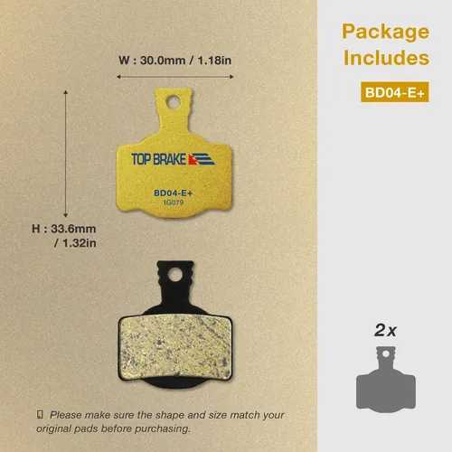 Vista 5 de TOP BRAKE Disc Bike Brake Pads Compatible with MAGURA MT2 MT4 MT6 MT8 MT4E MT8 Pro MT8 SL MT Sport MT Trail Rear MTB eMTB Gravel Cross Country(XC)
