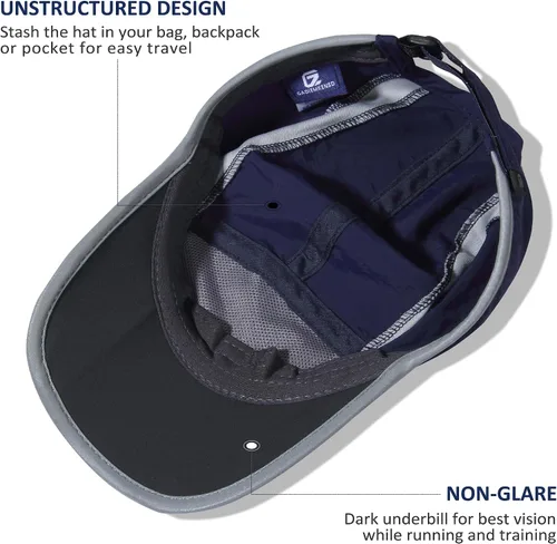 Vista 4 de GADIEMKENSD Sombrero reflectante plegable para exteriores, diseño sin estructura, protección solar UPF 50+, sombreros deportivos para mujeres