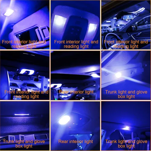 Vista 6 de YOGEIER Bombilla LED para Automóvil, Juego Combinado de LED para Automóvil de 24 Juegos, Utilizado para Luces Interiores de Automóvil, Luces