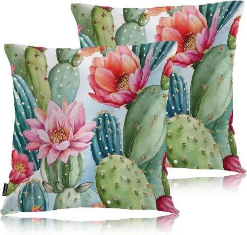 Vista 35 de Swono Juego de 2 fundas de almohada cuadradas decorativas de 18 x 18 pulgadas, bolas de Navidad de Año Nuevo, juego de 2 fundas de almohada